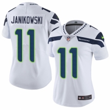 Women's Nike Seattle Seahawks #11 Sebastian Janikowski White Vapor Untouchable Elite Player NFL Jersey