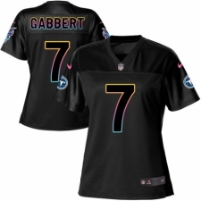 Women's Nike Tennessee Titans #7 Blaine Gabbert Game Black Fashion NFL Jersey