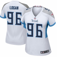 Women's Nike Tennessee Titans #96 Bennie Logan Game White NFL Jersey