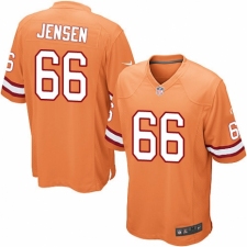Men's Nike Tampa Bay Buccaneers #66 Ryan Jensen Game Orange Glaze Alternate NFL Jersey