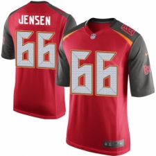 Men's Nike Tampa Bay Buccaneers #66 Ryan Jensen Game Red Team Color NFL Jersey