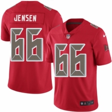 Men's Nike Tampa Bay Buccaneers #66 Ryan Jensen Limited Red Rush Vapor Untouchable NFL Jersey