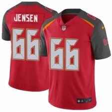 Men's Nike Tampa Bay Buccaneers #66 Ryan Jensen Red Team Color Vapor Untouchable Limited Player NFL Jersey
