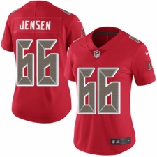 Women's Nike Tampa Bay Buccaneers #66 Ryan Jensen Limited Red Rush Vapor Untouchable NFL Jersey