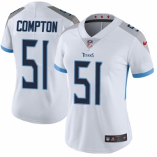 Women's Nike Tennessee Titans #51 Will Compton White Vapor Untouchable Elite Player NFL Jersey
