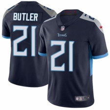 Youth Nike Tennessee Titans #21 Malcolm Butler Navy Blue Team Color Vapor Untouchable Limited Player NFL Jersey