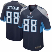 Men's Nike Tennessee Titans #88 Luke Stocker Game Navy Blue Team Color NFL Jersey