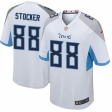 Men's Nike Tennessee Titans #88 Luke Stocker Game White NFL Jersey