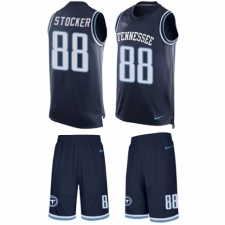 Men's Nike Tennessee Titans #88 Luke Stocker Limited Navy Blue Tank Top Suit NFL Jersey