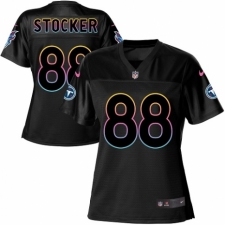 Women's Nike Tennessee Titans #88 Luke Stocker Game Black Fashion NFL Jersey