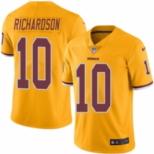 Men's Nike Washington Redskins #10 Paul Richardson Limited Gold Rush Vapor Untouchable NFL Jersey