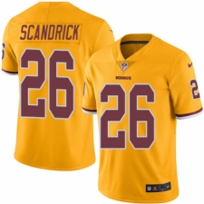 Men's Nike Washington Redskins #26 Orlando Scandrick Elite Gold Rush Vapor Untouchable NFL Jersey