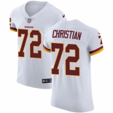 Men's Nike Washington Redskins #72 Geron Christian White Vapor Untouchable Elite Player NFL Jersey
