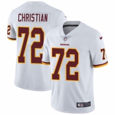 Men's Nike Washington Redskins #72 Geron Christian White Vapor Untouchable Limited Player NFL Jersey