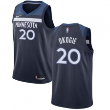 Men's Nike Minnesota Timberwolves #20 Josh Okogie Swingman Navy Blue NBA Jersey - Icon Edition