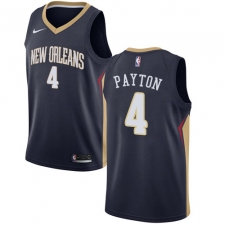 Men's Nike New Orleans Pelicans #4 Elfrid Payton Swingman Navy Blue NBA Jersey - Icon Edition