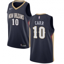 Men's Nike New Orleans Pelicans #10 Tony Carr Swingman Navy Blue NBA Jersey - Icon Edition
