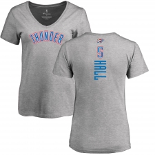 NBA Women's Nike Oklahoma City Thunder #5 Devon Hall Ash Backer T-Shirt