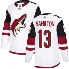 Youth Adidas Arizona Coyotes #13 Freddie Hamilton Authentic White Away NHL Jersey