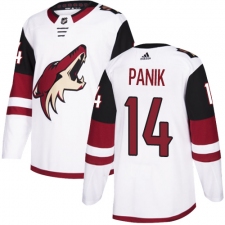 Men's Adidas Arizona Coyotes #14 Richard Panik Authentic White Away NHL Jersey