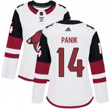 Women's Adidas Arizona Coyotes #14 Richard Panik Authentic White Away NHL Jersey