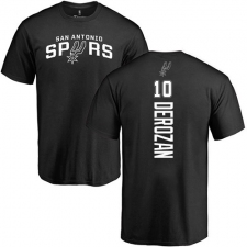 NBA Nike San Antonio Spurs #10 DeMar DeRozan Black Backer T-Shirt