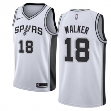 Women's Nike San Antonio Spurs #18 Lonnie Walker Swingman White NBA Jersey - Association Edition