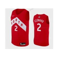 Men's NBA Toronto Raptors #2 Kawhi Leonard Red Basketball Jersey