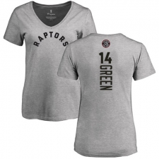 NBA Women's Nike Toronto Raptors #14 Danny Green Ash Backer T-Shirt