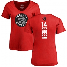 NBA Women's Nike Toronto Raptors #14 Danny Green Red Backer T-Shirt