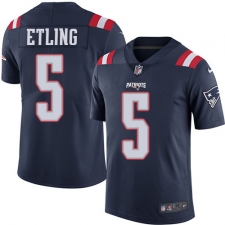 Youth Nike New England Patriots #5 Danny Etling Limited Navy Blue Rush Vapor Untouchable NFL Jersey