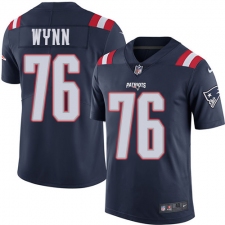 Men's Nike New England Patriots #76 Isaiah Wynn Limited Navy Blue Rush Vapor Untouchable NFL Jersey
