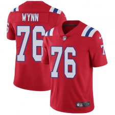 Men's Nike New England Patriots #76 Isaiah Wynn Red Alternate Vapor Untouchable Limited Player NFL Jersey