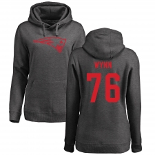 NFL Women's Nike New England Patriots #76 Isaiah Wynn Ash One Color Pullover Hoodie
