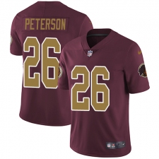 Youth Nike Washington Redskins #26 Adrian Peterson Burgundy Red Gold Number Alternate 80TH Anniversary Vapor Untouchable Limited Player NFL Jersey