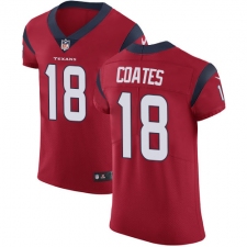 Men's Nike Houston Texans #18 Sammie Coates Red Alternate Vapor Untouchable Elite Player NFL Jersey