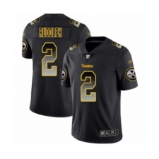 Men's Pittsburgh Steelers #2 Mason Rudolph Limited Black Smoke Fashion Football Jersey