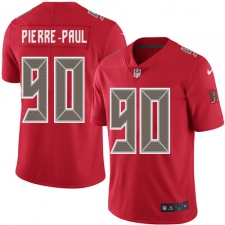 Youth Nike Tampa Bay Buccaneers #90 Jason Pierre-Paul Limited Red Rush Vapor Untouchable NFL Jersey