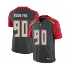 Youth Tampa Bay Buccaneers #90 Jason Pierre-Paul Limited Gray Inverted Legend Football Jersey
