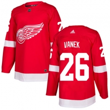 Men's Adidas Detroit Red Wings #26 Thomas Vanek Authentic Red Home NHL Jersey