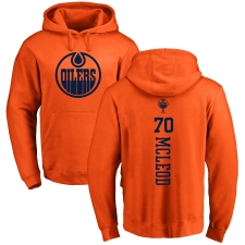 NHL Adidas Edmonton Oilers #70 Ryan McLeod Orange One Color Backer Pullover Hoodie