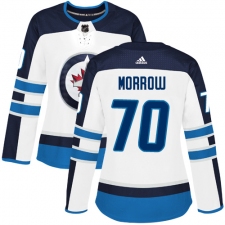 Women's Adidas Winnipeg Jets #70 Joe Morrow Authentic White Away NHL Jersey