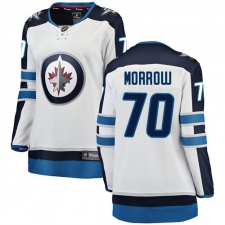 Women's Winnipeg Jets #70 Joe Morrow Fanatics Branded White Away Breakaway NHL Jersey
