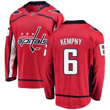 Men's Washington Capitals #6 Michal Kempny Fanatics Branded Red Home Breakaway NHL Jersey
