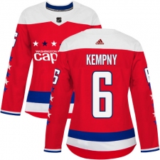 Women's Adidas Washington Capitals #6 Michal Kempny Authentic Red Alternate NHL Jersey