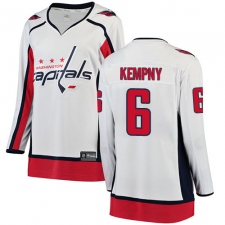 Women's Washington Capitals #6 Michal Kempny Fanatics Branded White Away Breakaway NHL Jersey