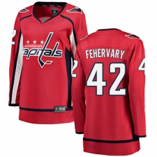 Women's Washington Capitals #42 Martin Fehervary Fanatics Branded Red Home Breakaway NHL Jersey