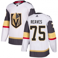 Youth Adidas Vegas Golden Knights #75 Ryan Reaves Authentic White Away NHL Jersey