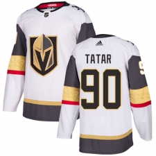 Men's Adidas Vegas Golden Knights #90 Tomas Tatar Authentic White Away NHL Jersey