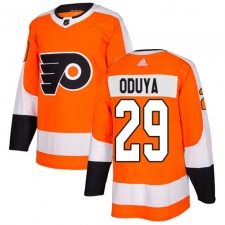 Men's Adidas Philadelphia Flyers #29 Johnny Oduya Authentic Orange Home NHL Jersey